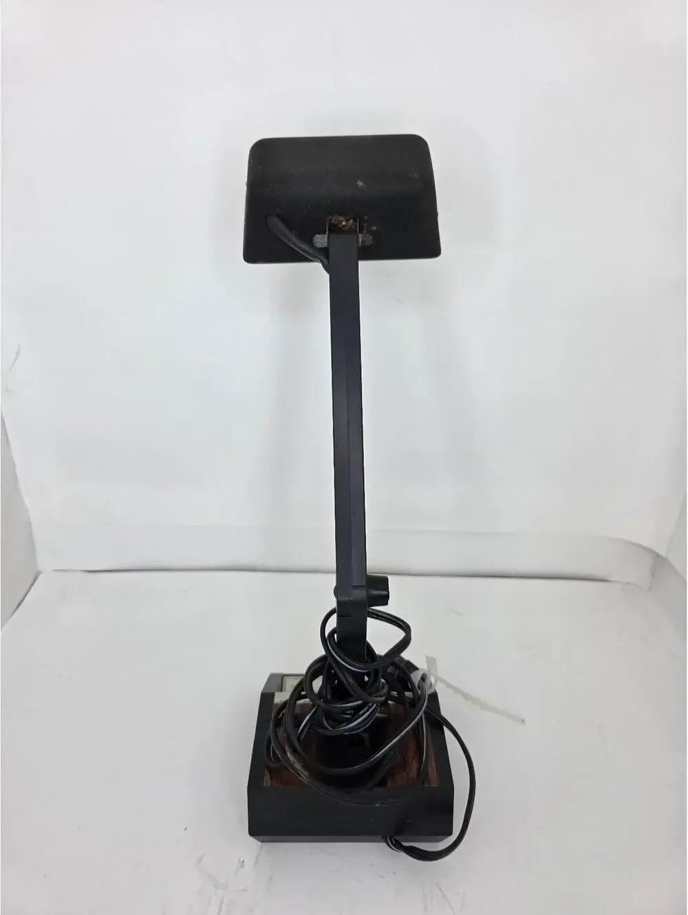 Vintage Spartus Alarm Clock Desk Lamp Digital Woodgrain Works